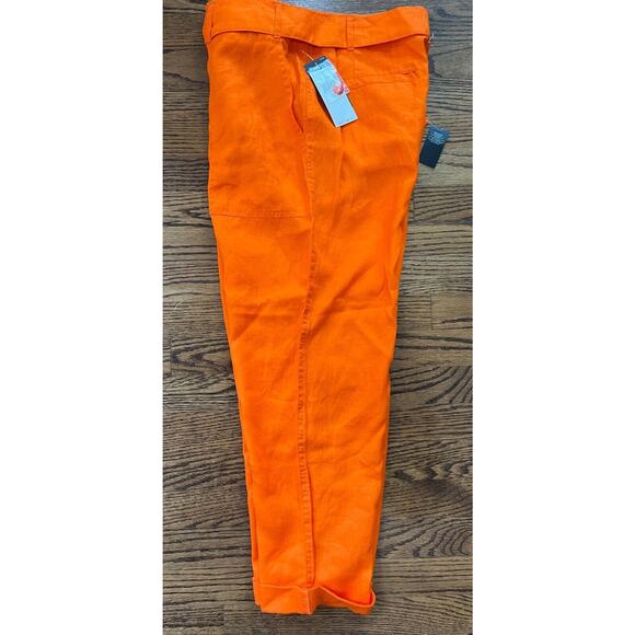 Lauren Ralph Lauren Women's Orange Pants Size 12 NWT $100 - Picture 6 of 12